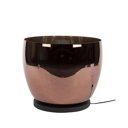 Giga Meubel - Vloerlamp Koper Glas - 48x48x41cm - Up xL