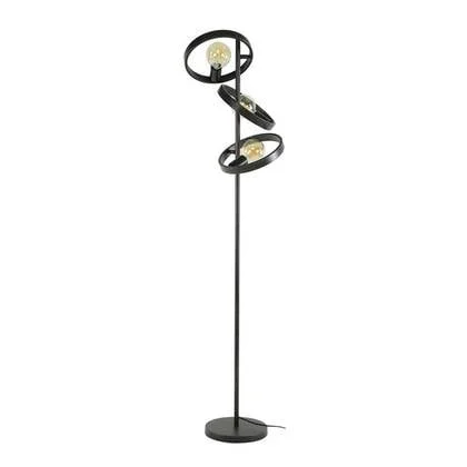 Giga Meubel - Vloerlamp Zwart - 3-Lichts - 40x40x155cm - Hover