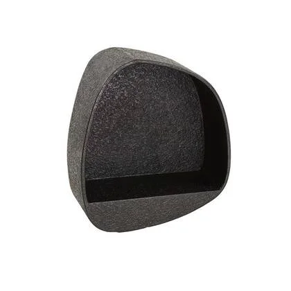 Giga Meubel - Wandschap Grijs Metaal - 43x21x48cm - Metallic Breed