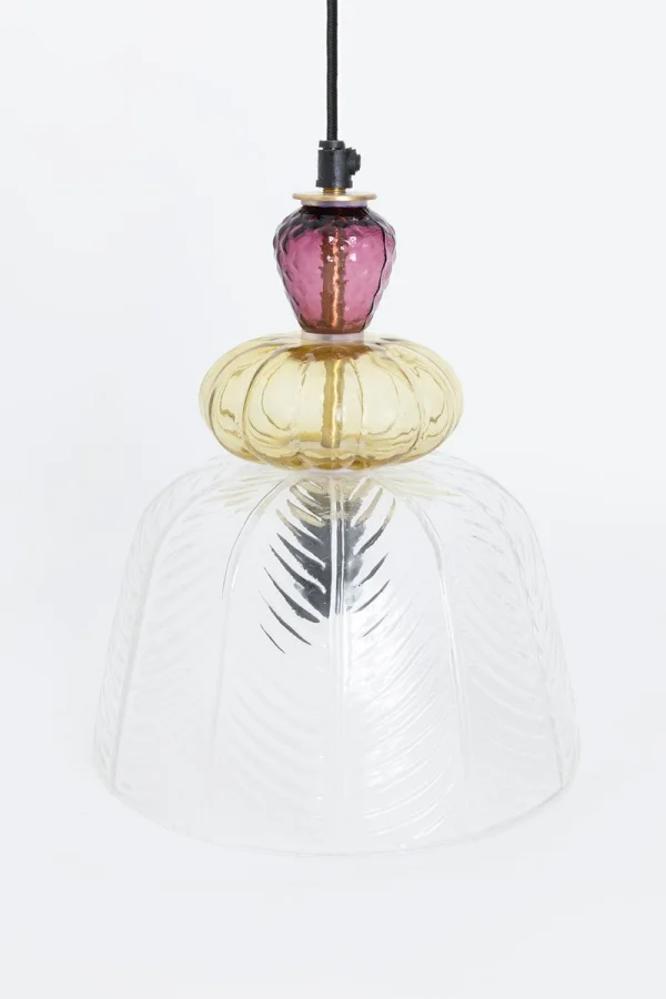 Glazen hanglamp Bauble multicolour