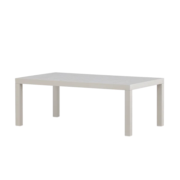 Glen aluminium tuin salontafel beige - 120 x 45 cm