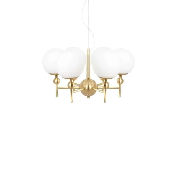 Globen Lighting - Astrid 50 Hanglamp Brushed Brass/White