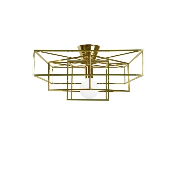 Globen Lighting - Cube Plafondlamp Brass