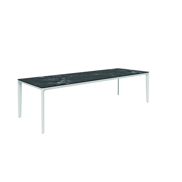 Gloster Carver keramische tafel - nero - wit - 280 x 100 cm