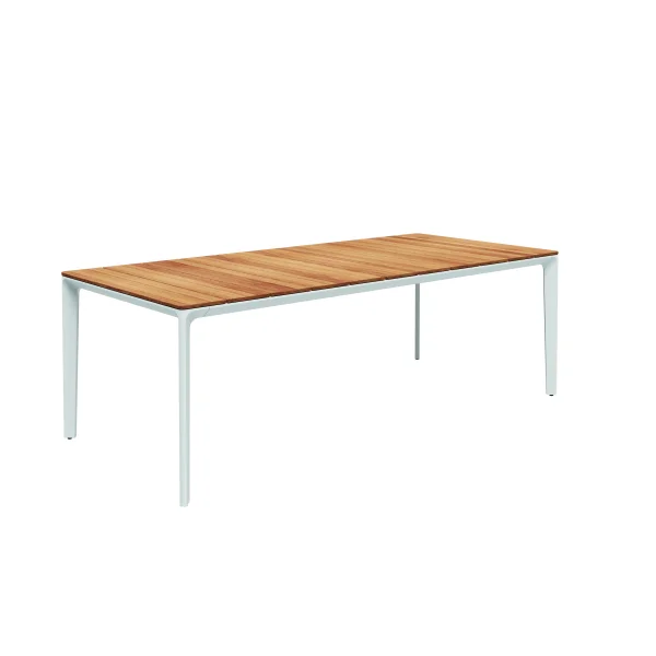 Gloster Carver teakhout-tafel - wit - 220 x 100 cm