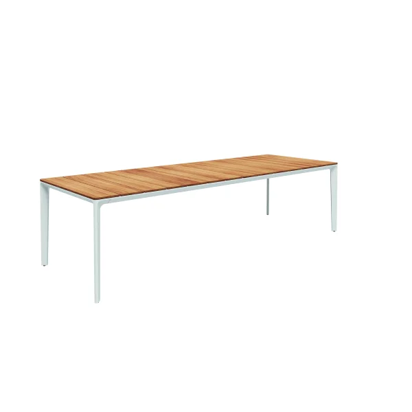 Gloster Carver teakhout-tafel - wit - 280 x 100 cm