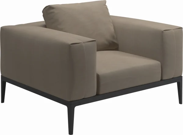 Gloster Grid Lounge fauteuil - Blend Sand - Meteoor