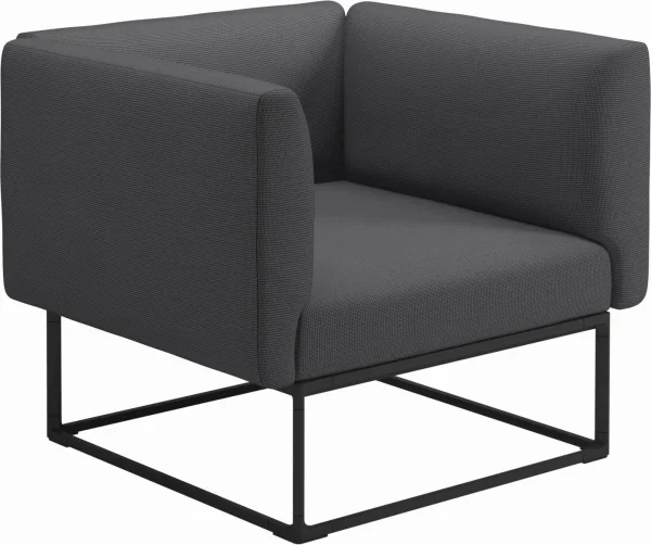 Gloster Maya Lounge Fauteuil - antraciet - Meteoor