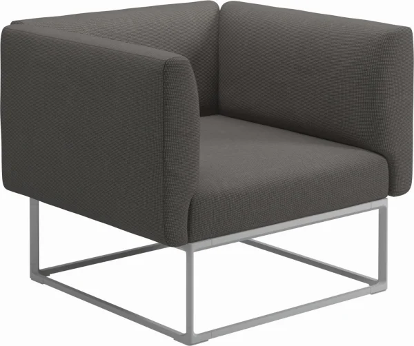 Gloster Maya Lounge Fauteuil - graniet - Meteoor