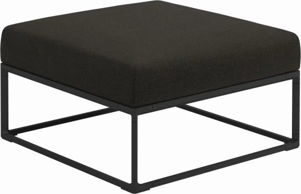 Gloster Maya Ottoman - Fife Granite - Meteoor - 75 x 75 cm