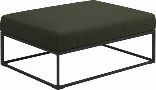 Gloster Maya Ottoman - Fife Olive - Meteoor - 100 x 75 cm