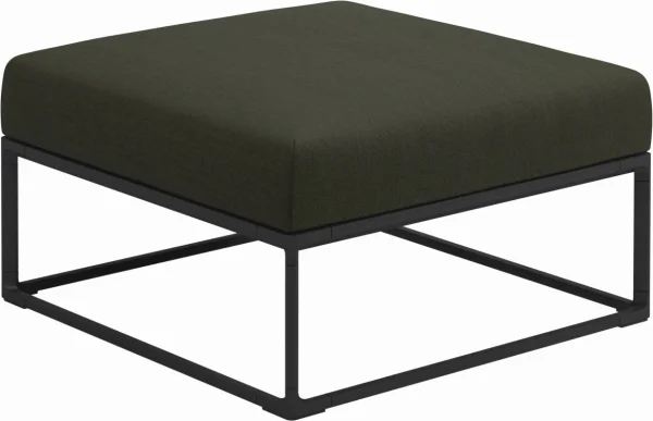 Gloster Maya Ottoman - Fife Olive - Meteoor - 75 x 75 cm