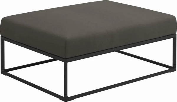 Gloster Maya Ottoman - Fife Platinum - Meteoor - 100 x 75 cm