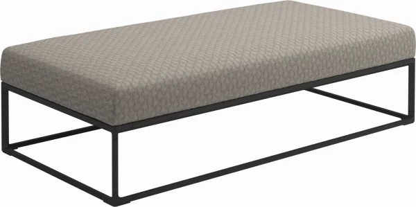 Gloster Maya Ottoman - Wave Buff - Meteoor - 150 x 75 cm