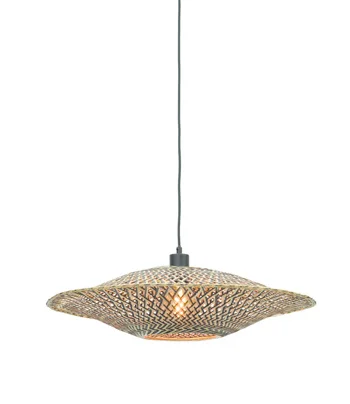 Good&Mojo-collectie Hanglamp Bali 60cm zwart/naturel M