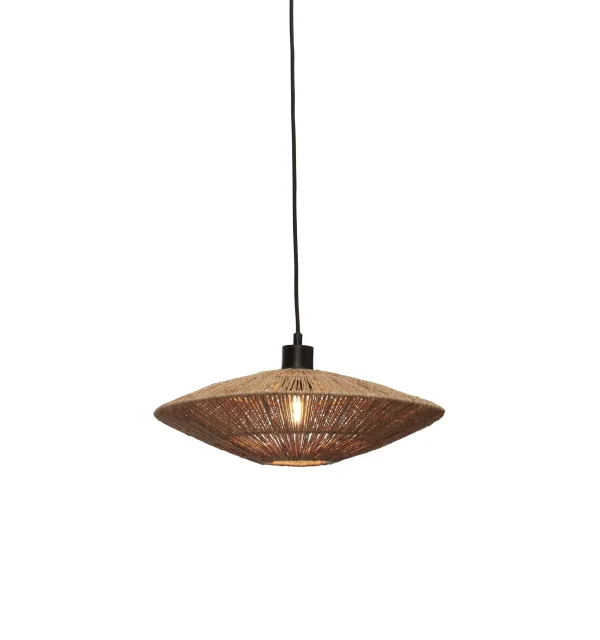 Good&Mojo-collectie Hanglamp Iguazu jute disc naturel S