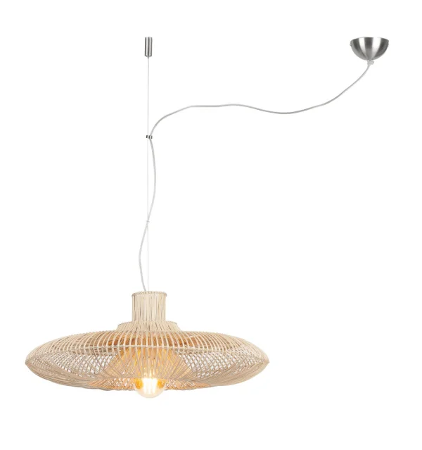 Good&Mojo-collectie Hanglamp Kalahari rotan enkel kap naturel L