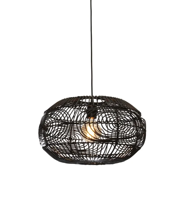 Good&Mojo-collectie Hanglamp Madeira rotan zwart