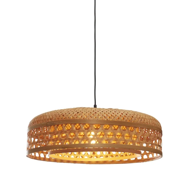 Good&Mojo-collectie Hanglamp Ubud dubbele kap bamboe naturel