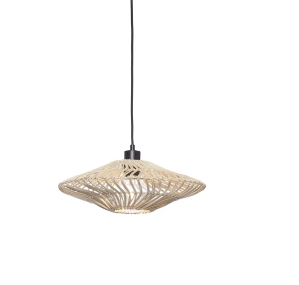 Good&Mojo-collectie Hanglamp Zanzibar rotan wit S