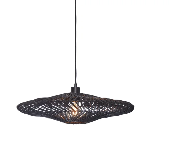 Good&Mojo-collectie Hanglamp Zanzibar rotan zwart L