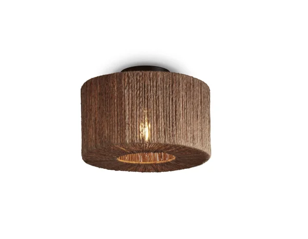 Good&Mojo-collectie Plafonniere Iguazu jute rond naturel S