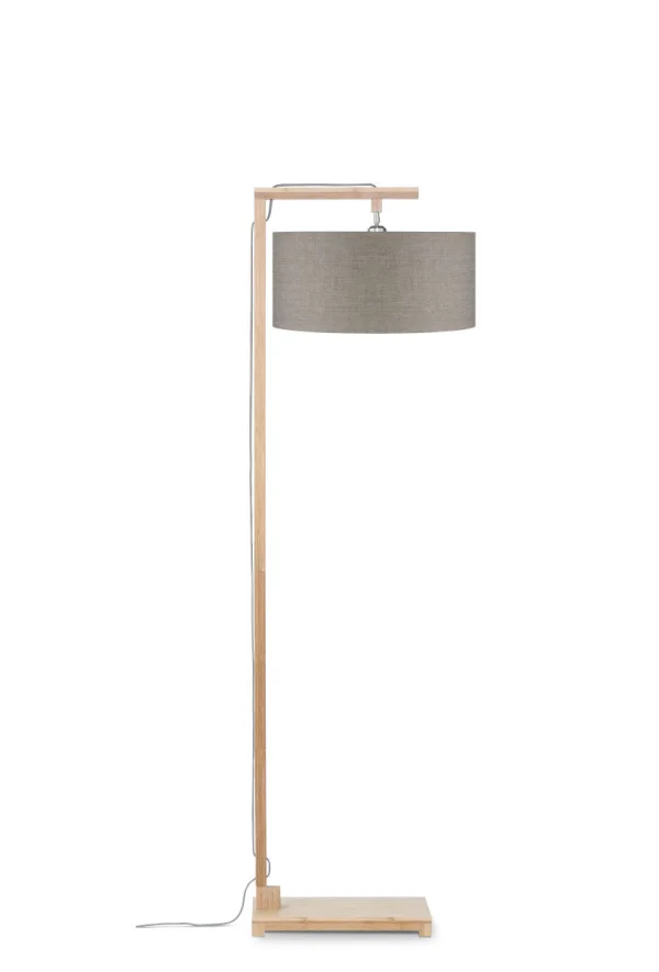 Good&Mojo-collectie Vloerlamp Himalaya bamboe eco linnen, linen dark