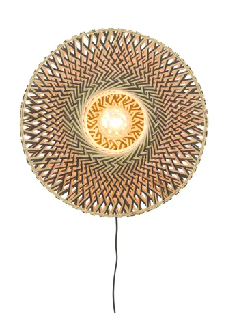 Good&Mojo-collectie Wandlamp Bali 44cm zwart/naturel S