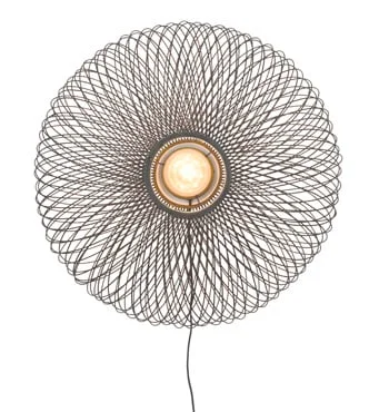 Good&Mojo-collectie Wandlamp Cango 60cm zwart