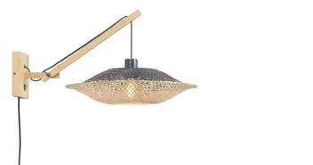 Good&Mojo-collectie Wandlamp Kalimantan naturel/horiz. 44cm S