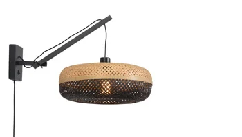 Good&Mojo-collectie Wandlamp Palawan zwart/zwart S