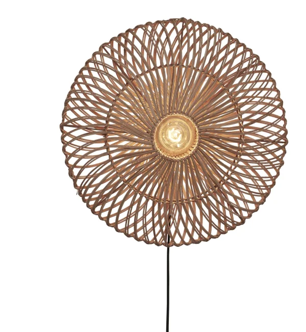 Good&Mojo-collectie Wandlamp Zanzibar rotan naturel L