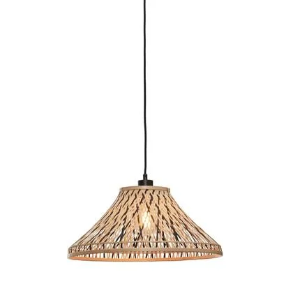 GOOD&MOJO Hanglamp Tahiti - Bamboe|Zwart - Ø45cm