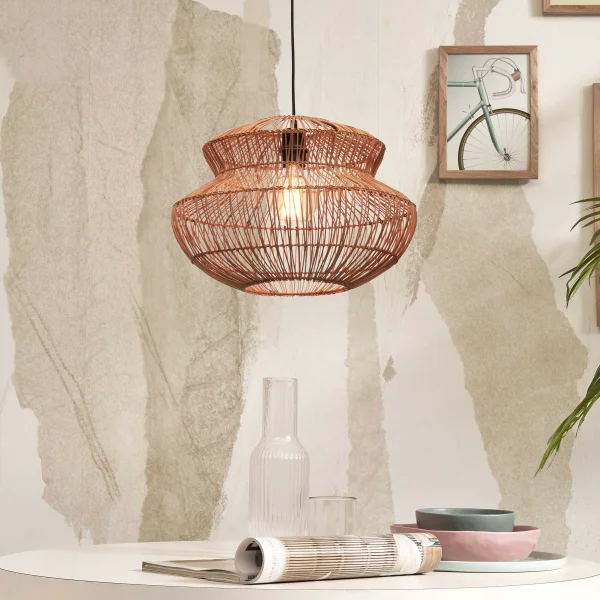 GOOD&MOJO Hanglamp Zanzibar Rotan, 30cm hoog