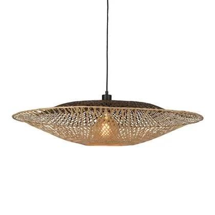 GOOD&MOJO Kalimantan Hanglamp Plat - Ø44cm - Naturel