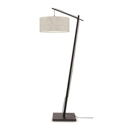 GOOD&MOJO Vloerlamp Andes - Zwart|Naturel - 72x47x176cm