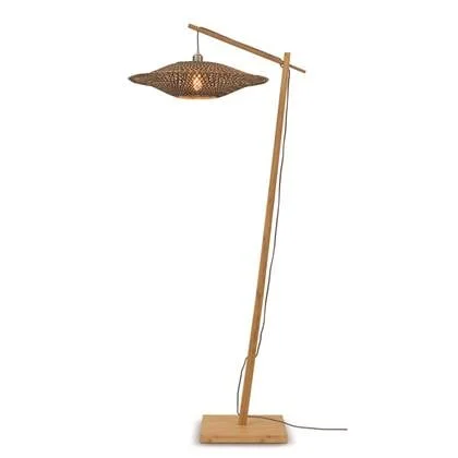 GOOD&MOJO Vloerlamp Bali - Bamboe|Zwart - 80x60x176cm