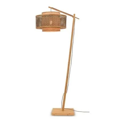 GOOD&MOJO Vloerlamp Bhutan - Bamboe|Zwart - 73x50x176cm