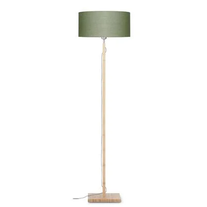 GOOD&MOJO Vloerlamp Fuji - Groen|Bamboe - Ø47cm