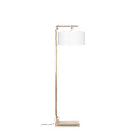 GOOD&MOJO Vloerlamp Himalaya - Bamboe|Wit - Ø47cm