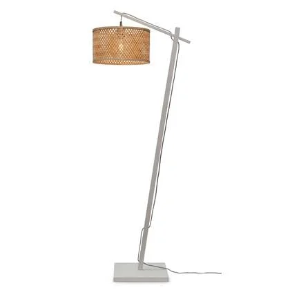 GOOD&MOJO Vloerlamp Java - Bamboe Wit|Naturel - 58x32x150cm