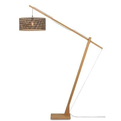 GOOD&MOJO Vloerlamp Java - Bamboe|Zwart - 175x50x207cm