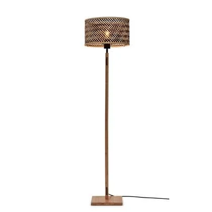 GOOD&MOJO Vloerlamp Java - Bamboe|Zwart - Ø32cm