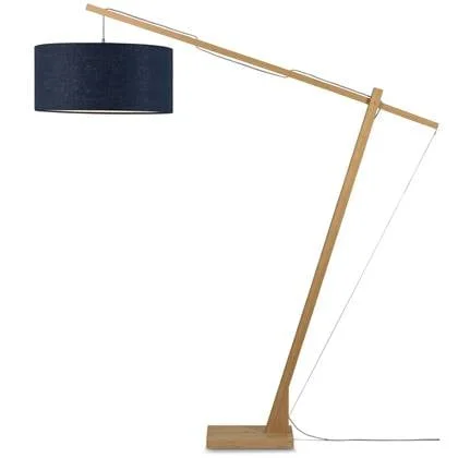 GOOD&MOJO Vloerlamp Montblanc - Bamboe|Blauw - 175x60x207cm