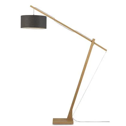 GOOD&MOJO Vloerlamp Montblanc - Bamboe|Donkergrijs - 175x47x207cm