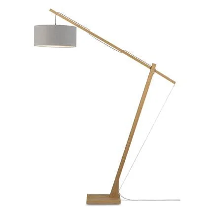 GOOD&MOJO Vloerlamp Montblanc - Bamboe|Lichtgrijs - 175x47x207cm