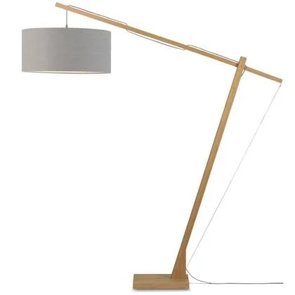 GOOD&MOJO Vloerlamp Montblanc - Bamboe|Lichtgrijs - 175x60x207cm