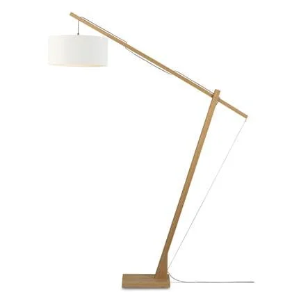 GOOD&MOJO Vloerlamp Montblanc - Bamboe|Wit - 175x47x207cm