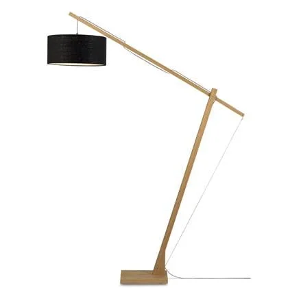 GOOD&MOJO Vloerlamp Montblanc - Bamboe|Zwart - 175x47x207cm