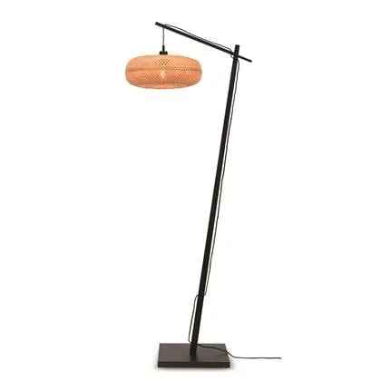 GOOD&MOJO Vloerlamp Palawan - Bamboe Zwart|Naturel - 68x40x176cm